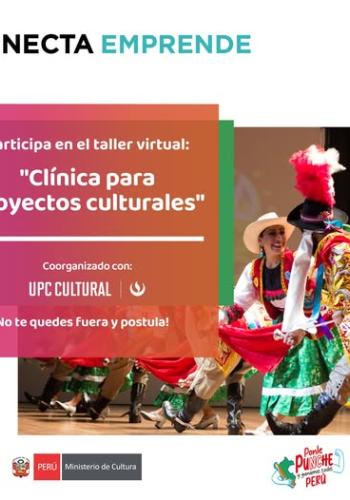 Taller “Clínica para proyectos Culturales” - CONECTA - UPC