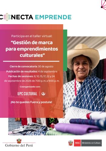 Taller virtual “Gestión de marca para emprendimientos culturales”