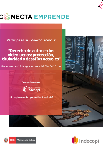 Videoconferencia "Derecho de autor en los videojuegos: protección, titularidad y desafíos actuales"