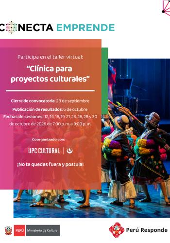 Taller virtual "Clínica para proyectos culturales"