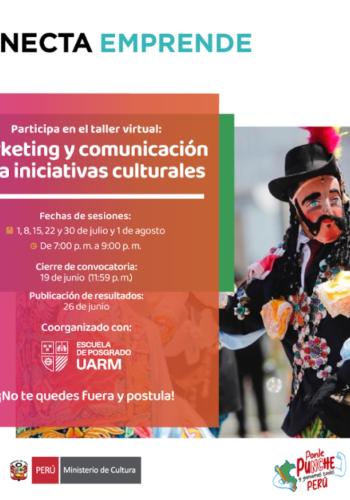 Marketing y comunicación para iniciativas culturales - Julio 2025
